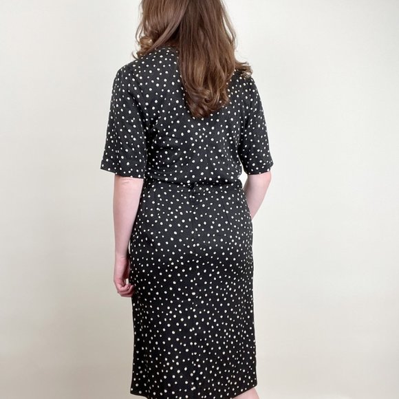 Vintage Handmade Coord Matching Midi Pencil Skirt Set & Blouse Top Coordinating - Picture 2 of 5